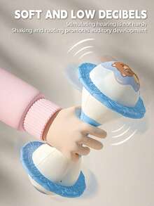 1pc Baby Rattle Toy, Child Intelligent Interesting Early Education Soothing Musical Instrument, Newborn Grasping Training Toy, Suitable As Gift For Boys Girls, Christmas Gift - Multicolor - View 4