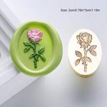 1pc Floral Series Wax Seal Stamp Brass Head, Plant Flower Retro Seal Stamp, Lily/Rose/Lily Of The Valley/Strawberry/Tulip Pattern, Embossed Solid Brass Stamp Head, Suitable For Decorating Envelopes, Party Invitations, Wine Packaging, Snail Mail, Christmas Gifts,Back To School,School Supplies - Multiple Sizes - View 28