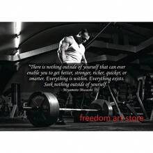 1 件/3 件墙壁艺术海报可选框架健身房激发肌肉、男性健身、力量、杠铃艺术海报帆布画墙壁印刷画适合家庭健身房装饰 - 彩色 - 查看 14