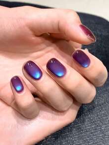 12ml春夏美甲高密度蓝莓紫蓝猫眼凝胶指甲油2025夏季百搭显白流行紫猫眼美甲店美甲用品 - 彩色 - 查看 3