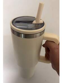 1200ml Thermal Cup With Open And Close Spout Immediate Shipping New Model - Beige - View 2