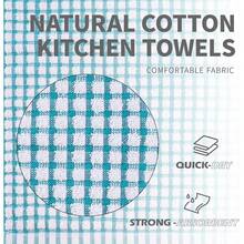 New Oeleky Dish Towels For Kitchen, Cotton Kitchen Towels For Drying Dishes Pack Of 8 (Multi B, 15X26 Inches) - 多色 B 15X26 英寸 - 查看 6