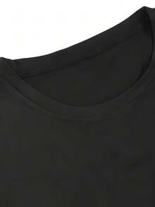 ABDL Men's Customizable Pattern-Shirt - 'Design Your Own' Izeds Clothing, Oversized 220g Pure Cotton-Shirt, Colorful Lightning Design, Casual Crew Neck, Short Sleeve, Washable - 黑色 - 查看 4