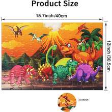 100pcs Animal Theme Jigsaw Puzzle, Educational Learning Puzzle Game, Preschool Toy, Birthday & Christmas Gift