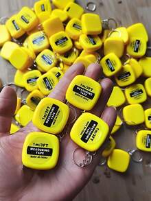 1/5/10 /20pack Mini Retractable Measuring Tape Keychain - 1 Meter/3 Feet - Portable Metal & Plastic Pocket Tape Measure For Various Parties And Gifts(Color Random) - Multicolor Mini Tape Measure Keychain - View 3