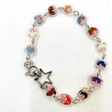 SVT Kpop Acrylic Bracelet Keychain, Cute Cartoon Bracelet Keychain, Fashionable Bag Accessories, DIY Parts, Cartoon Anime, Small Gifts For Friends And Family, Halloween, Christmas, Holiday/Birthday Gifts - Multicolor - View 7