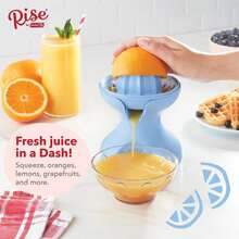 Rise By Dash Electric Citrus Juicer With Easy Pour Spout - Blue - Blue - View 5