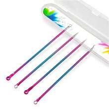4Pcs Blackhead Acne Remover Acne Blackhead Removal Needle Facial Skin Pores Cleaning Set Tools,Blackhead Remover,Beauty,Skin Care Products,Spa,Self Care,Skin Care Tools,Face Care,Esthetician Supplies,Skin,Face Wash,Facial