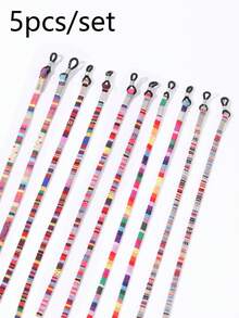 5pcs Bohemian Style Fashion Eyeglass Chain, Multi-Functional Mask Holder, Suitable For Women's Travel & Daily Use, Stylish Beaded Eyeglass Lanyard, Non-Slip Fashion Eyeglass Chain And Mask Holder - Multicolor - View 15