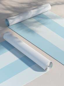 1 片波西米亚风格时尚蓝色、粉色、紫色条纹壁纸，易于安装，可拆卸，适用于儿童房、幼儿园装饰 - 彩色 - 查看 3