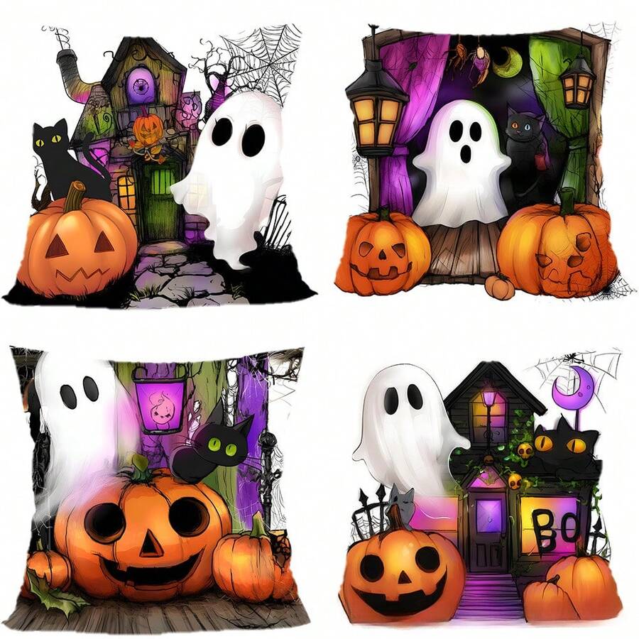 Cross-Border Halloween Pillow Exploded Linen-Shaped Square Pillow Comfortable On Pillow Arm - 39 - View 1