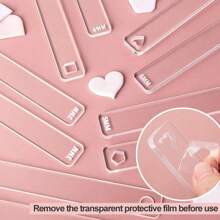 2 Stücke transparenter Acryl Weichton Dickenmesser, Weichton Glättmatte & Lineal, DIY Weichton Bastelbedarf Werkzeug