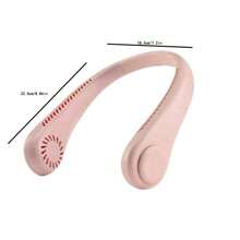 1pc USB Rechargeable Neckband Fan, Outdoor Portable Quiet Neck Hanging Fan With 3 Speed Gear, Gift Package, Outdoor Sports Halter Fan, Extra-Long Endurance Mini USB Fan, Outdoor Cycling Camping USB Rechargeable Mini Fan