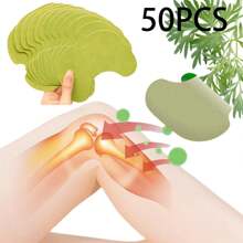50 peças/100 peças/150 peças Joelheiras - Joelheiras Naturais, Adesivo Aquecedor de Extrato de Moxa Erval, Adequado para Joelho, Costas, Pescoço, Ombro, Mãos