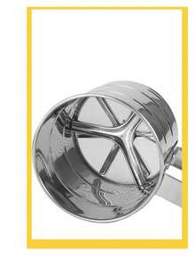 1 件不锈钢面粉筛，不锈钢细网面粉筛，单手面粉筛，用于烘焙、蛋糕和甜点的糖粉筛 - 銀色 - 查看 7