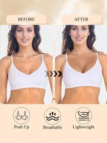 1 par de almohadillas de sujetador adhesivas doble cara reutilizables para mujer, para sujetador deportivo, traje de baño, fiestas