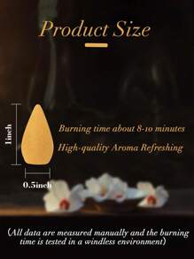 60pcs Beautiful Waterfall Backflow Incense Set, Home Fragrance Kits For Holiday Celebration, Spa, Yoga, Relaxation, Meditation, Mixed Scents Made Of Natural Ingredients, Long Lasting Odor Removal, Fresh Air For Home, Living Room, Bedroom, Bathroom, Can Be Purchased Individually As Sample