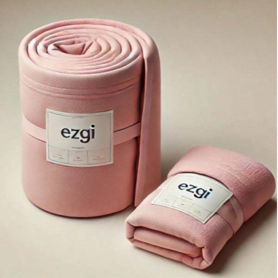 MADE IN TURKEY Oversize Double Fitted Bed Sheet Set | 70% Cotton Ranforce 180x200 Cm With 30 Cm Deep Pockets | Includes 1 Pillowcase 50x70 Cm - Pink - View 1
