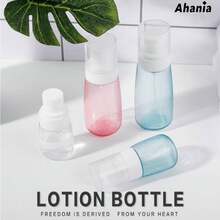 30/60/100ml Refillable Portable Travel Lotion, Foundation And Liquid Soap Dispenser Bottle Moisturizing Bottle - 粉色 - 查看 8