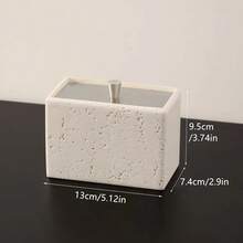 1pc Bathroom Storage Box With Lid, Can Store Cotton Swabs, Dental Floss, Cotton Balls, Toothpick Holder, Also Can Be Used As Bathroom Or Vanity Organizer To Store Bath Bombs, Makeup Sponges, Etc. - Multicolor - View 14