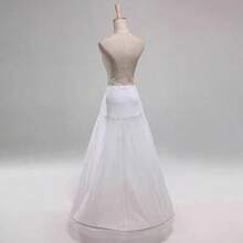 Cheap But High Quality Spandex Waist A Line Underskirt Petticoat Wedding Party Evening Prom Dress Slip100% Same As Picture - White - View 3