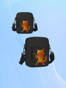 1pc Personalized Photo Print Unisex Mini Shoulder Bag, Casual Shoulder Bag, Cross-Body Bag, Lightweight Phone Pouch, Fashion Outdoor Travel Bag, Suitable As Gift For Girlfriend, Boyfriend, Mother's Day, Graduation