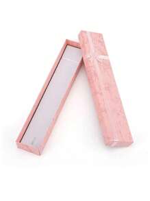 12pcs Pink Bowknot Jewelry Box Long Paper Necklace Box Bracelet Earrings Ear Studs Jewelry Packaging Box Jewelry Gift Box Suitable For Valentine's Day, Mother's Day And Wedding Anniversary Best Couples Gifts