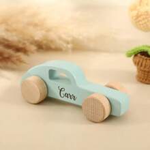 1 szt. Spersonalizowany drewniany samochodzik, mały samochodzik z napędem bezwładnościowym w stylu vintage, możliwość personalizacji imienia, drewniany samochodzik, list dla przyjaciół, krewnych, dzieci - Wielokolorowe - Zobacz 6