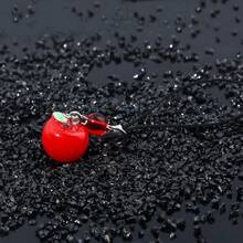 Mặt dây chuyền túi hình quả táo đỏ tình yêu và không gian sâu thẳm thời trang dây đeo điện thoại di động hình trái cây dễ thương cho nam và nữ phụ kiện tiệc tùng quà tặng tốt nhất cho bạn bè và gia đình, móc khóa cặp đôi, mặt dây chuyền túi xách, dây đeo điện thoại di động, mặt dây chuyền túi hoa hồng đỏ quạ đen hạt thời trang dây đeo điện thoại di động hình động vật dễ thương - Nhiều màu - Xem 3