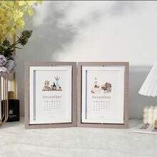 1 套双面旋转小相框 4x6、5x7、3.5x5 英寸，铰链折叠多孔相框拼贴带玻璃面板，垂直相框用于桌面展示，家居装饰，适合圣诞节、婚礼、生日礼物，送给女性、妈妈、奶奶、家人、宠物的照片 - 多色 - 查看 20