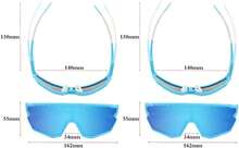 GIEADUN Sports  Cycling Glasses Pink Polarized Glasses Baseball Glasses With 3 Lenses,Fishing,Ski Running Golf - Blue - View 3