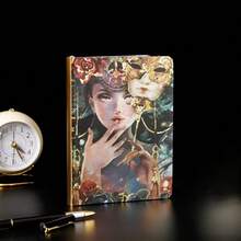 A5/96 张创意油画高品质笔记本，硬封面，Ins 风格精装办公备忘录本，学校用品，返校