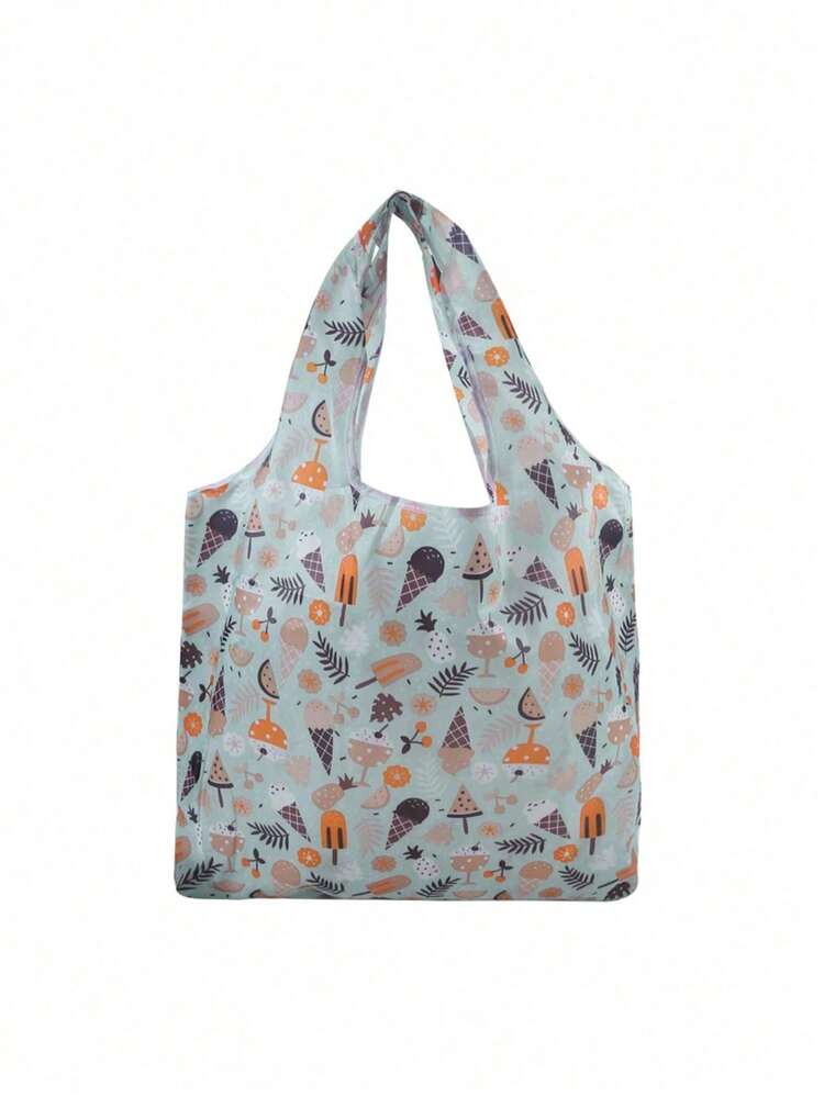 1個 大型折りたたみ式ショッピングバッグ、洗濯可能、破れにくいポリエステル素材、ビーチバッグ、トートバッグ、キッチン用品、ルームデコレーションとしても使えます。キッチン、ダイニングルーム、パーティー、キャンプ、集会に最適。友人や家族への素晴らしいギフトにもなります。 - マルチカラー - 見る 20