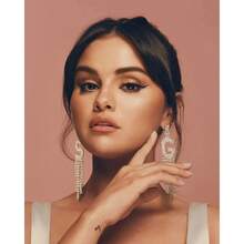 1/3 件歌手海报美丽女孩帆布艺术印刷墙壁艺术适合卧室和客厅家居装饰名人相框名人 - 彩色 - 查看 9