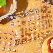 4 màu 24 tờ, hơn 900 miếng dán mini cắt khuôn Kawaii, Sách dán mini, Dùng để trang trí nghệ thuật làm móng tay tự làm, Sổ lưu niệm, Trang trí lễ hội khác nhau, Trang trí móng tay, Trang trí hộp đựng văn phòng phẩm, Không dễ bóc ra, Bền, Keo dán tốt - Nhiều màu - Xem 6