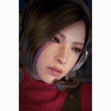 1 pièce Affiches artistiques murales avec cadre en option Résident Evil 4 Remake Ace Agent Leon et Wong Imprimé HD Rétro Œuvre murale, Convient pour le salon, la chambre de garçon, décoration de la maison canevas Pop-Up.