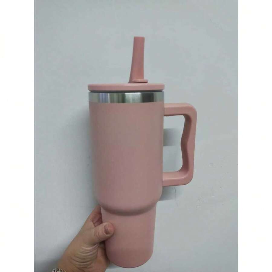 1200ml Thermal Cup With Open And Close Spout Immediate Shipping New Model - Baby Pink - View 1