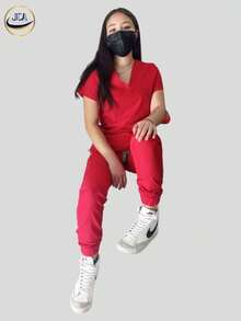 Scrub Sets - Red - View 2