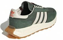 Originals Retropy E5 Leather Fabric Suede Comfortable Durable Low-Top Lifestyle Casual Shoes Dark-Green Sneaker Men HP7849 - Multicolor - View 4