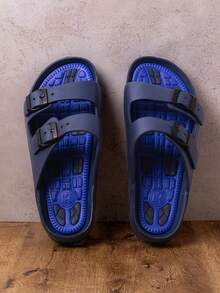 Men Athletic & Outdoor Sandals & Slides - Blue - View 1