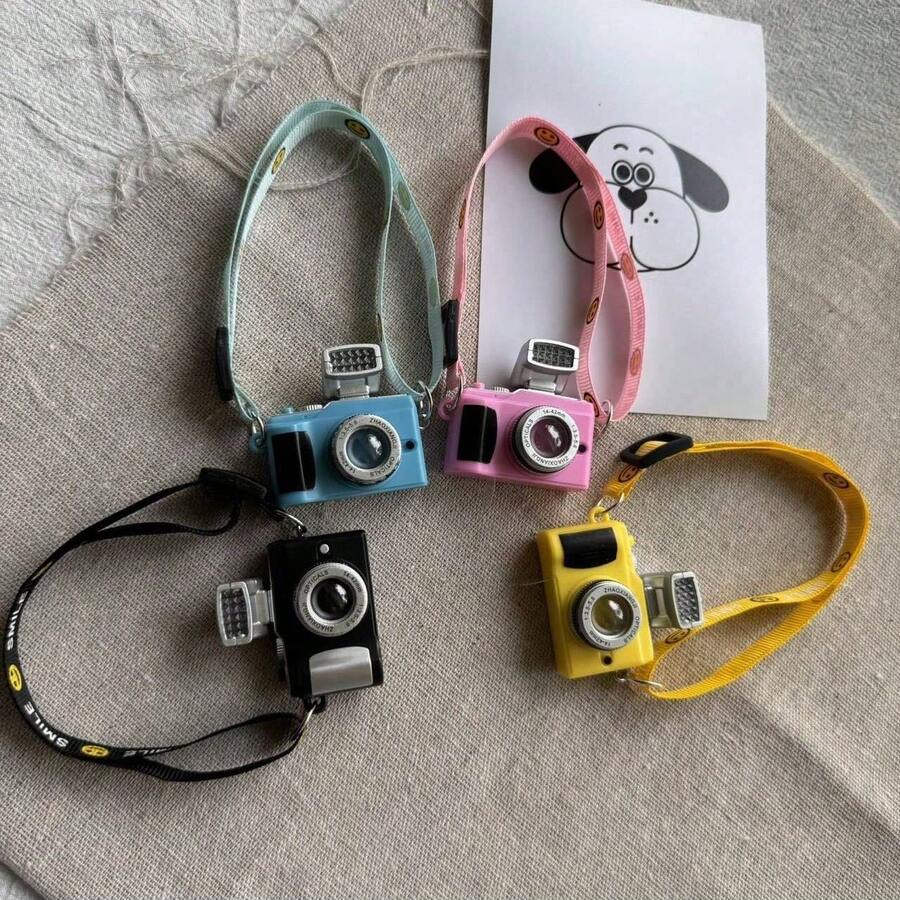 Cute Camera Pendant For Labubu Bag, Sweater, Plush Doll, Camera Accessory - Multicolor - View 1