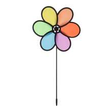 1 pièce/2 pièces/4 pièces Moulin à vent floral rotatif coloré - Tourniquet de jardin, moulin à vent vibrant à main, cadeau d'anniversaire parfait pour le printemps/été, jardin, convient pour la décoration extérieure du jardin, du gazon, jeu d'arrière-plan, cour de la maison, terrasse, clôture, décoration de pelouse - Multicolore - Voir 8