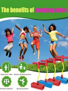 1个儿童跳跳棒玩具，亲子互动室内游戏，训练儿童感官能力，增强平衡能力，适合室内/室外跳跃训练，促进全面身体发育，趣味新年/生日礼物