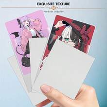 600 张哑光白色卡套，完美适合标准卡片，用于交易卡、体育卡、棒球卡、TCG、迷你照片 - 耐用而优雅的洗牌