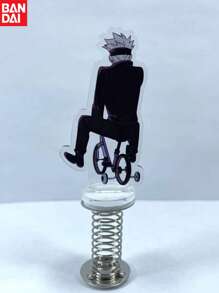 bandai Bandai Anime Jiu Jitsu Kaisen Gojo Sato Shake Frame Model, Double-Sided Transparent Acrylic Tabletop Decoration, Stress Relieving Toy, Car Decoration, Spring Swing Piece, Suitable For Vehicle, Office Desk And Bicycle Decoration, Perfect Party Gift&Birthday Surprise Gift, Ideal Choice For Christmas, Halloween And Thanksgiving Gifts. Back To School