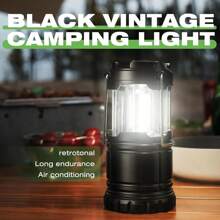 2 Packs LED Battery Operated Lights, Portable Survival Battery Powered Lamp, Camping Lantern, Suitable For Hurricane, Emergency, Storm, Outages, Outdoor Collapsible Lanterns