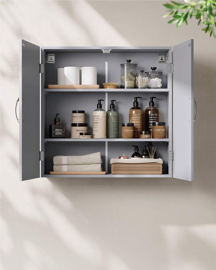Bathroom Shelves & Corner Shelves Back To School - Grey - View 1