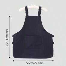 1pc Workwear Apron, Water-Resistant Men's And Women's Cover Up, Kitchen, Home Use, Coffee Shop, Work Clothes