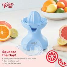 Rise By Dash Electric Citrus Juicer With Easy Pour Spout - Blue - Blue - View 4