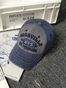 DareSee 女士水洗牛仔棒球帽，复古字母刺绣，棒球帽，遮阳帽，户外活动和日常穿着，春夏新款，音乐节、Y2K节、返校季、秋季、圣诞节、冬季圣诞礼物 - 彩色 - 查看 5